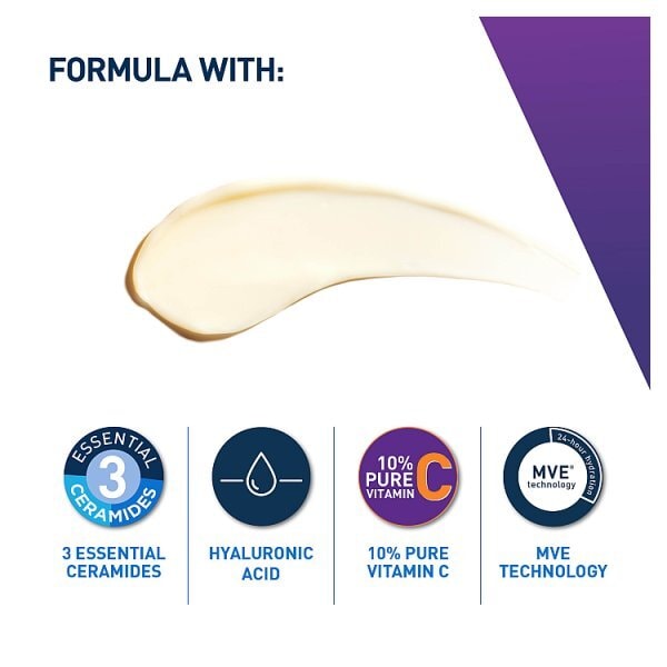 CeraVe Vitamin C Serum 10% Pure with Hyaluronic Acid for Radiant Skin 30ml