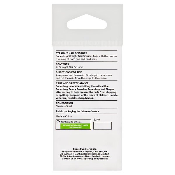 Superdrug Straight Nail Scissors
