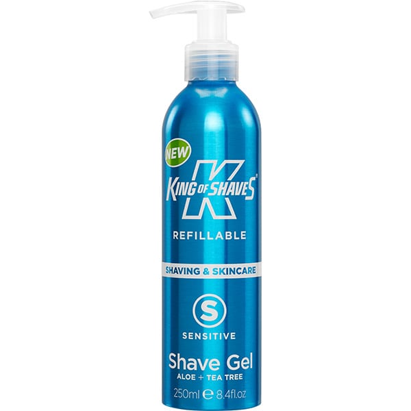 King of Shaves Refillable Sensitive Shave Gel 250ml