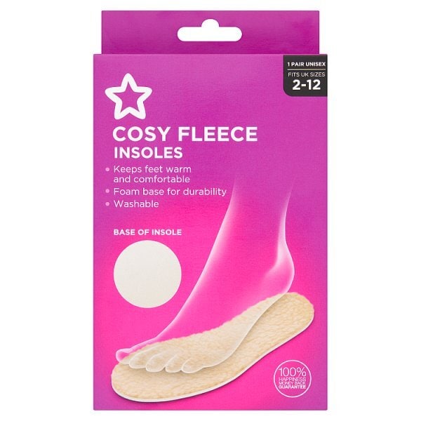 Superdrug Fleecy Insoles 1 Pair