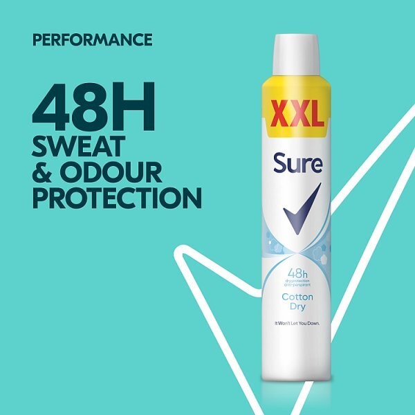 Sure Women Antiperspirant Aerosol Cotton Dry 300ml