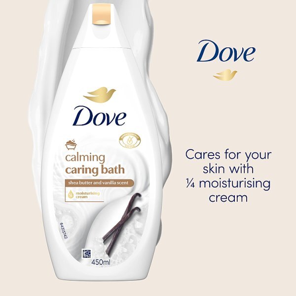 Dove Calming Shea Butter & Vanilla Bath Soak 450ml