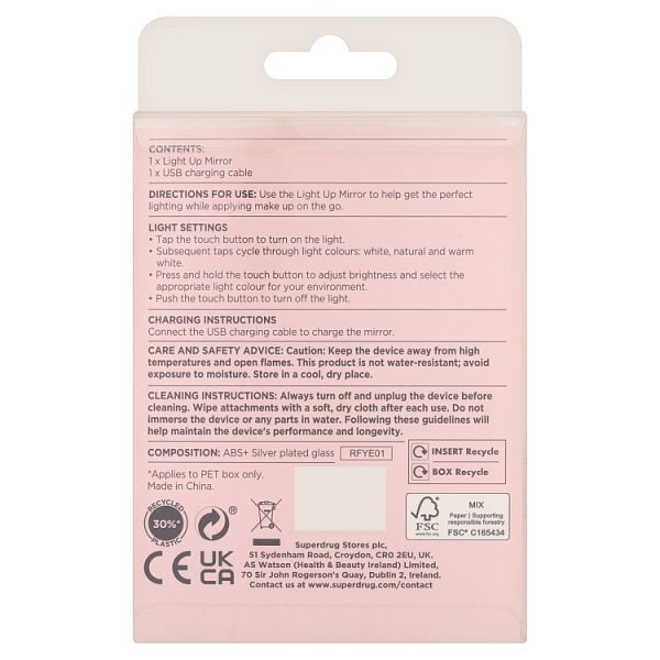 Studio London Light Up Mirror