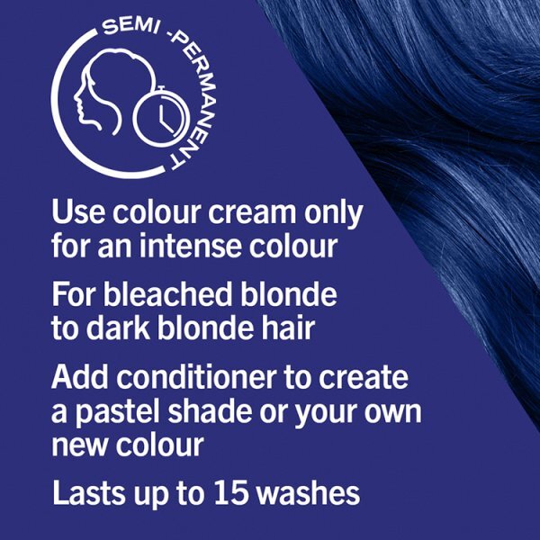 LIVE UltraBrights Semi-permanent Blue Hair Dye Electric Blue