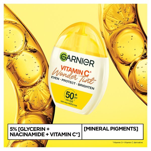 Garnier Vitamin C Wonder Tint SPF50+ Medium Shade for Even Tone 40ml