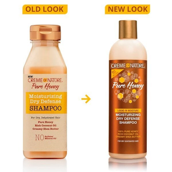 Creme of Nature Pure Honey Moisturising Dry Defense Shampoo 355ml