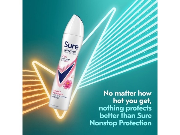 Sure Nonstop Protection Bright Bouquet Anti-Perspirant Aerosol 250 ml