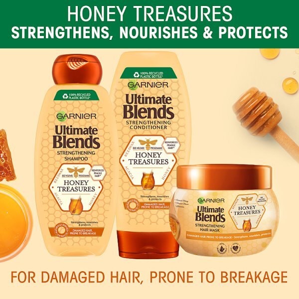 Garnier Ultimate Blends Honey Strengthening Shampoo 360ml