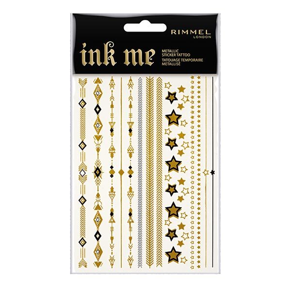Rimmel Ink Me Up Tattoos Gold & Black