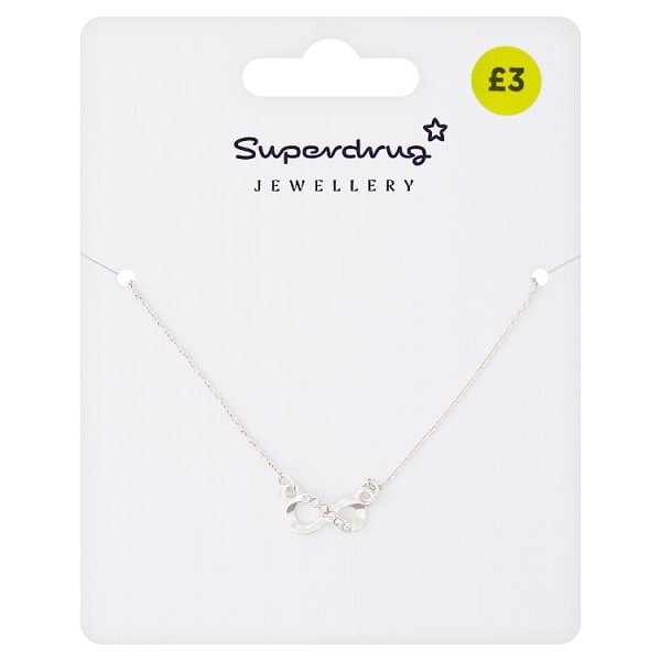 Superdrug Silver Tone Infinity Necklace