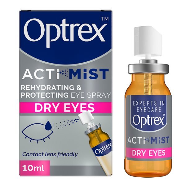 Optrex ActiMist Double Action Spray Dry Irritated Eyes 10ml