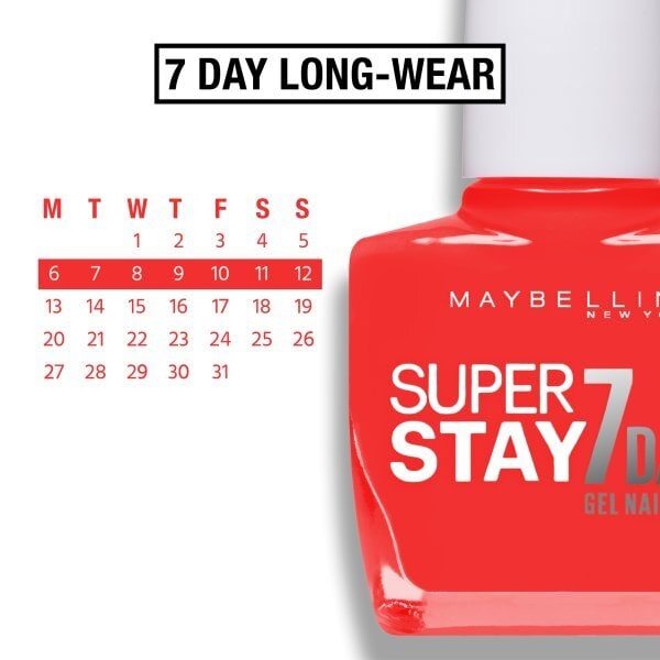 Maybelline Forever Strong Gel 490 Hot Salsa Nail Polish 10ml