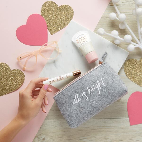 DNR Zoella Snowella A Winter Soiree All Is Bright Makeup Bag