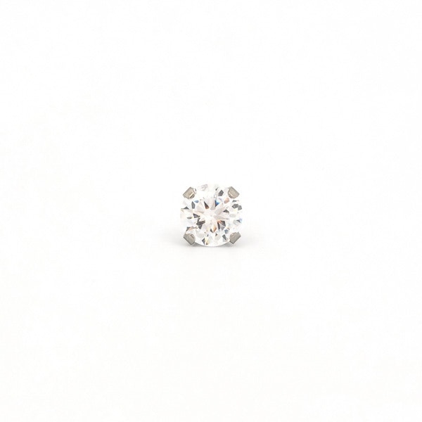 Studex Stainless Steel 6mm CZ Earrings