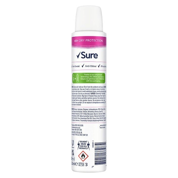 Sure Bright Bouquet Anti-Perspirant Deodorant Aerosol 200 ml