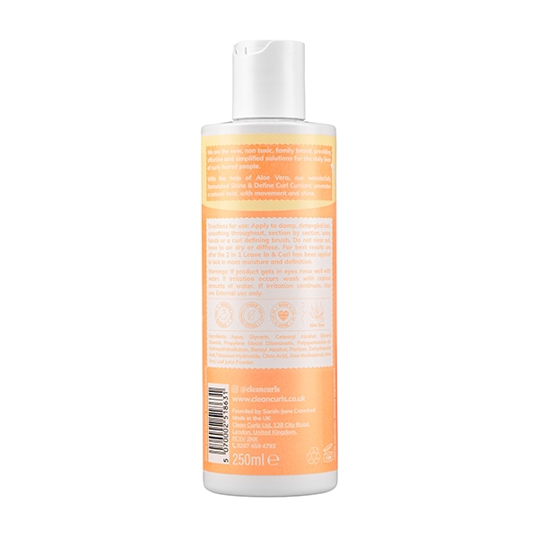 Clean Curls Super Shine & Define Curl Custard