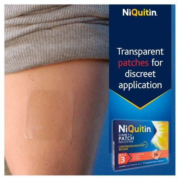 NiQuitin 7mg Step 3- 7 Nicotine Patches- Stop Smoking Aid