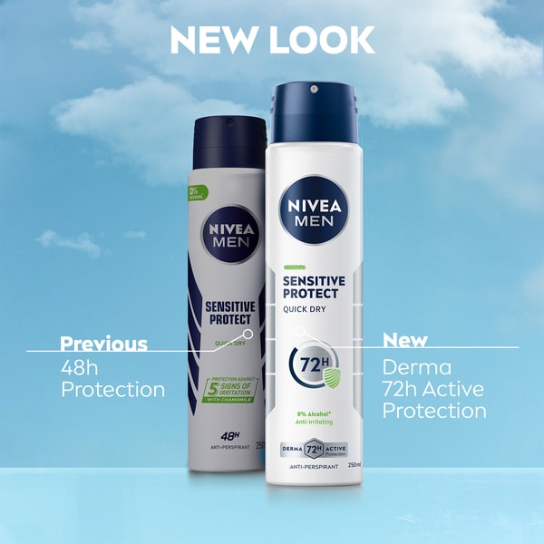 NIVEA MEN Sensitive Anti-Perspirant Deodorant Spray 250ml