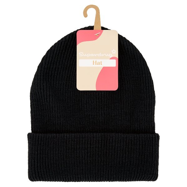 Superdrug Beanie Hat Black