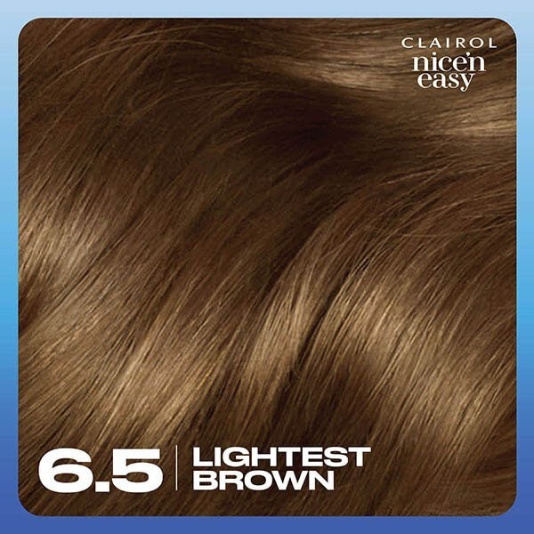 Clairol Nice'n Easy Hair Dye 6.5 Lightest Brown