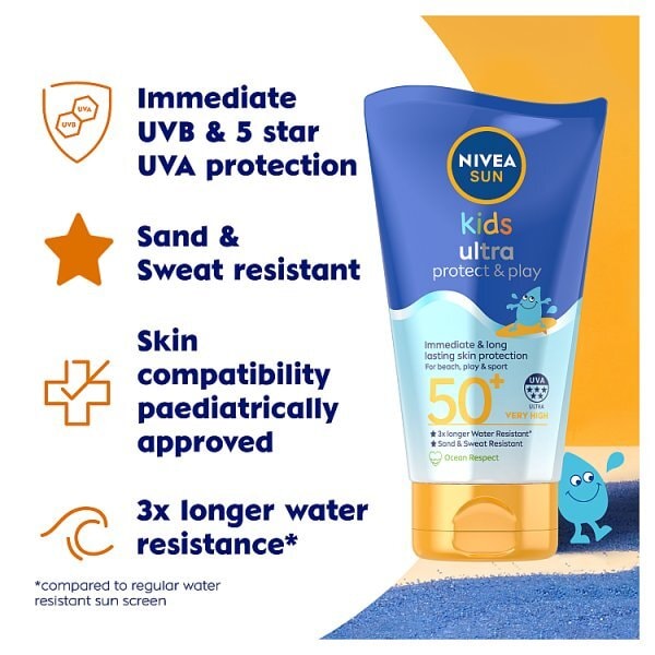 NIVEA SUN Kids Protect & Play Sun Cream Lotion SPF50+ 150ml