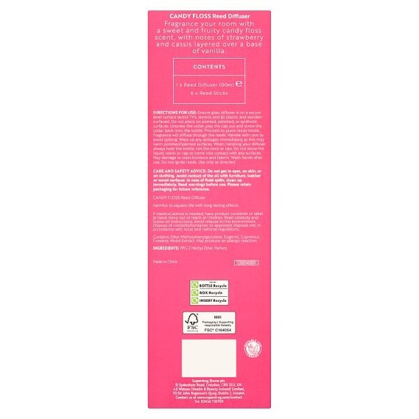 Superdrug Home Candyfloss Reed Diffuser 100ml