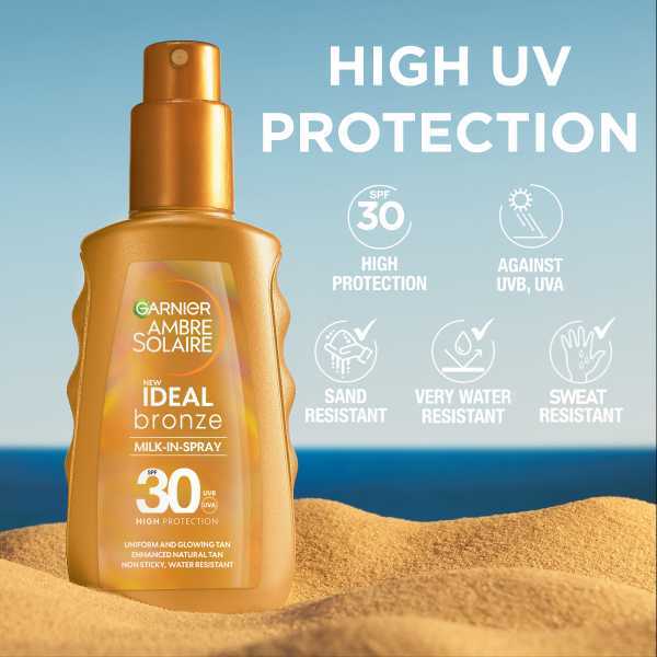 Garnier Ambre Solaire Bronze Milk In Spray Spf 30 150ml