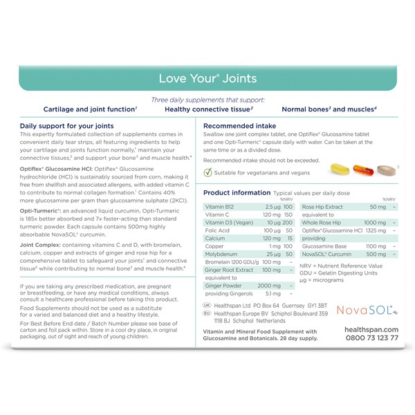 Healthspan Love Your Joints 28 Day Supply x 84 Tablets