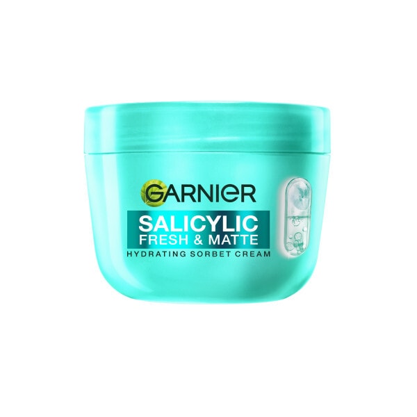 Garnier Salicylic Fresh & Matte Hydrating Sorbet Cream, Salicylic, Niacinamide, Centella Asiatica