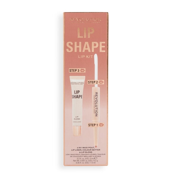 Revolution Lip Shape Kit Warm Nude