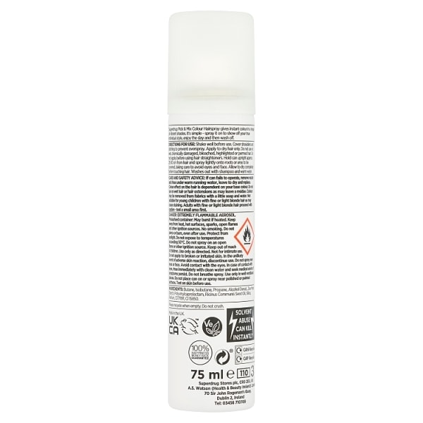 Superdrug Pick & Mix Colour Hairspray Pink 75ml