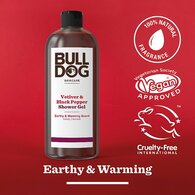 Bulldog Skincare Black Pepper & Vetiver Shower Gel 500ml