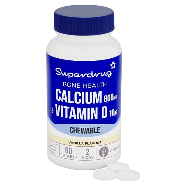 Superdrug Chewable Calcium & Vitamin D 60s