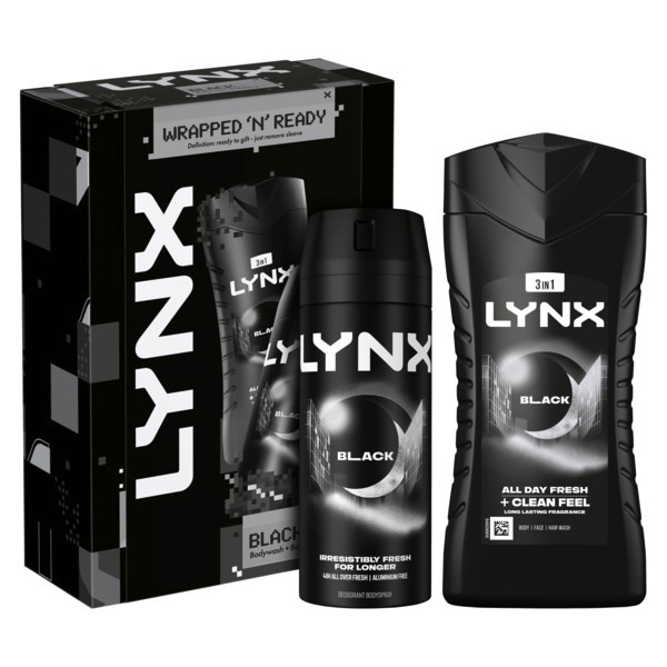 Lynx Black Duo Men's Grooming Gift Set