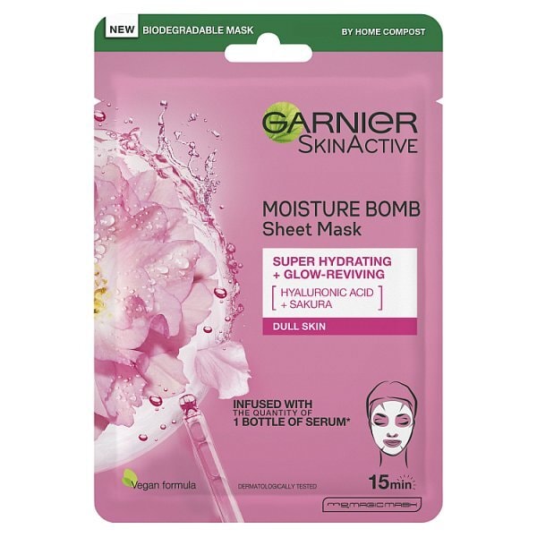 Garnier Moisture Bomb Sakura Hydrating Face Sheet Mask