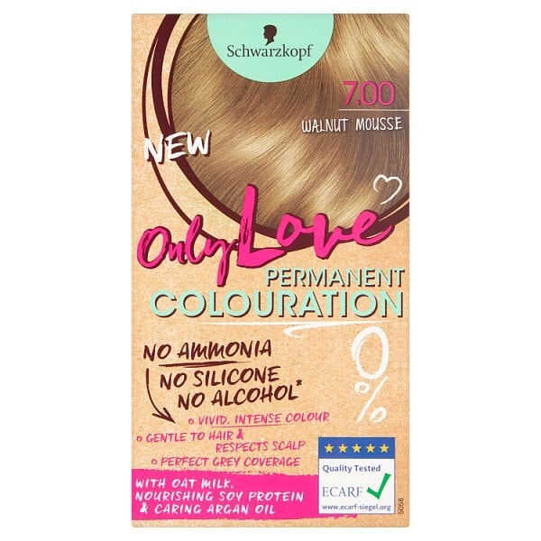 Only Love Permanent Hair Dye 700 Walnut Mousse