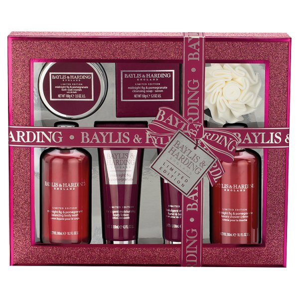Baylis & Harding Midnight Fig & Pomegranate Tray Set