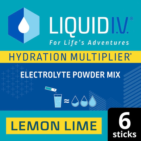 Liquid Iv® Electrolyte Powder Mix Lemon Lime X6