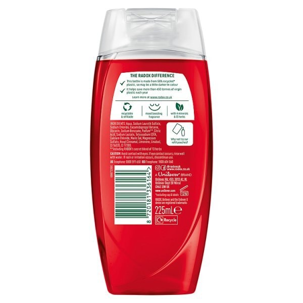 Radox Mineral Therapy Feel Ready Shower Gel 225 ml
