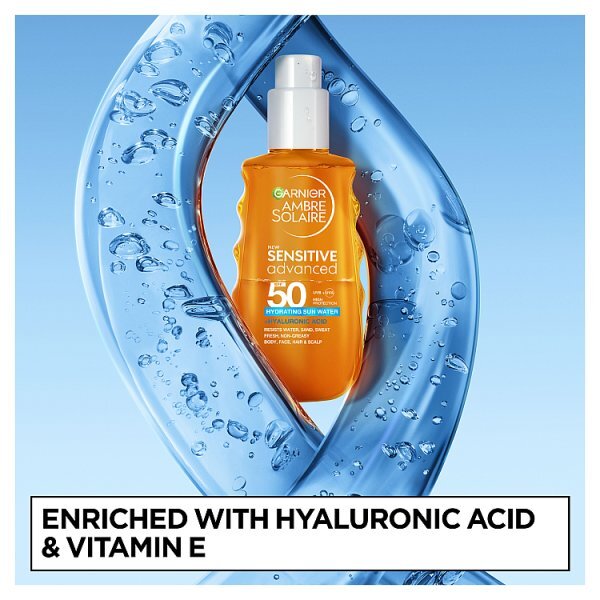 Garnier Ambre Solaire Sensitive SPF50 Hydrating Sun Water 150ml