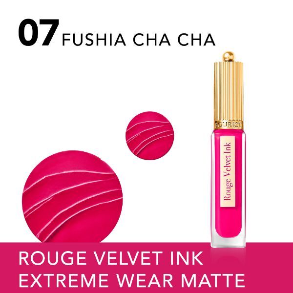 Bourjois Rouge Velvet Ink Liquid Lipstick Fushia Cha Cha