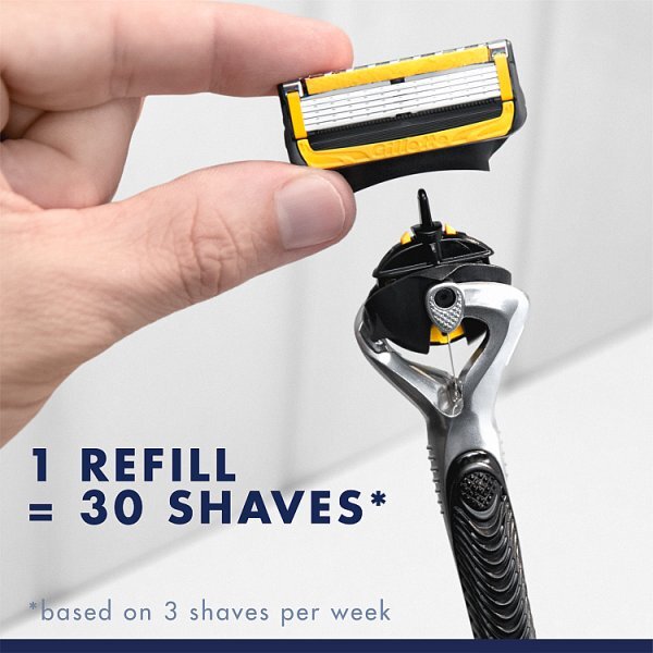Gillette Proshield Power Value Pack, Razor + 8 Razor Blades