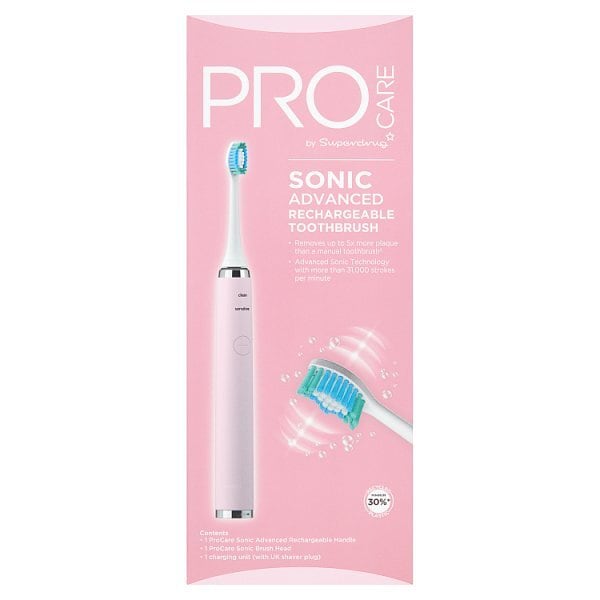 Superdrug ProCare Sonic Rechargeable Electric Toothbrush Pink