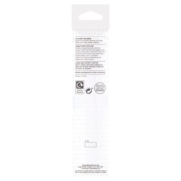 Superdrug Emery Boards x 10