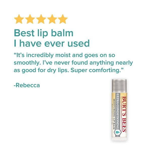 Burt's Bees 100% Natural Origin Lip Balm Ultra Conditioning