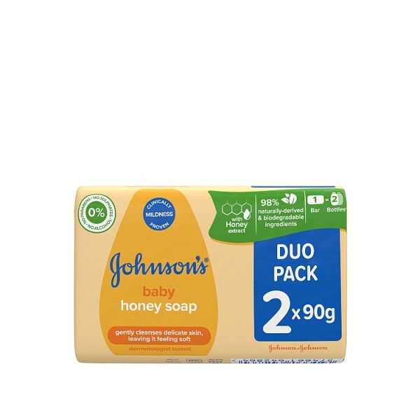 Johnsons Baby Soap Honey 90G 2Pck