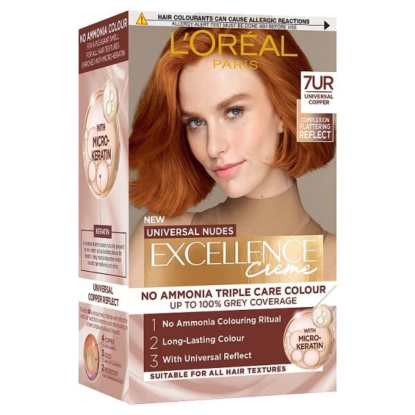 L'Oréal Paris Excellence Universal Nudes Reds 7UR Copper