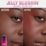 Revolution Jelly Blush Stick Lip And Cheek Stain Cherry Red