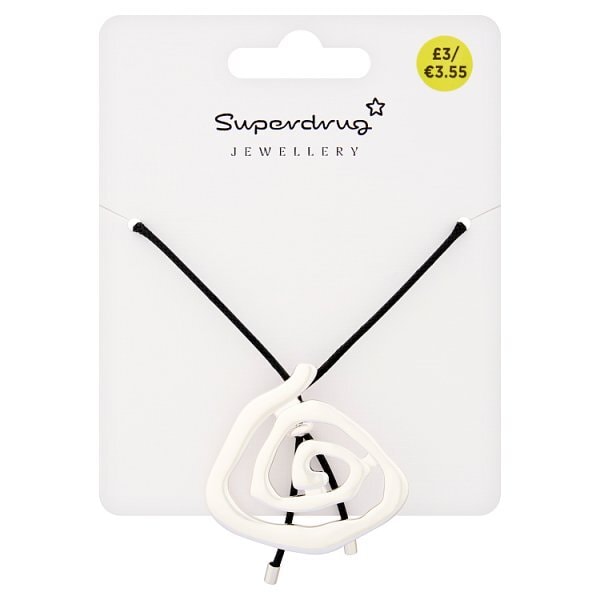 Superdrug Swirl Silver Tone Necklace
