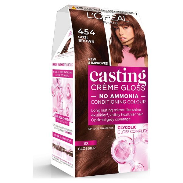 L'Oréal Casting Crème Gloss - 454 Goji Brown Semi-Permanent Hair Dye